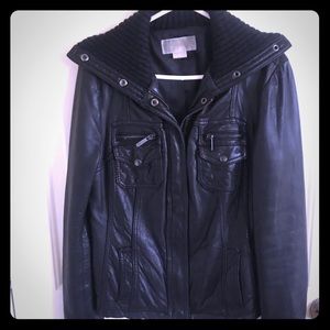 Michael Coors leather coat
